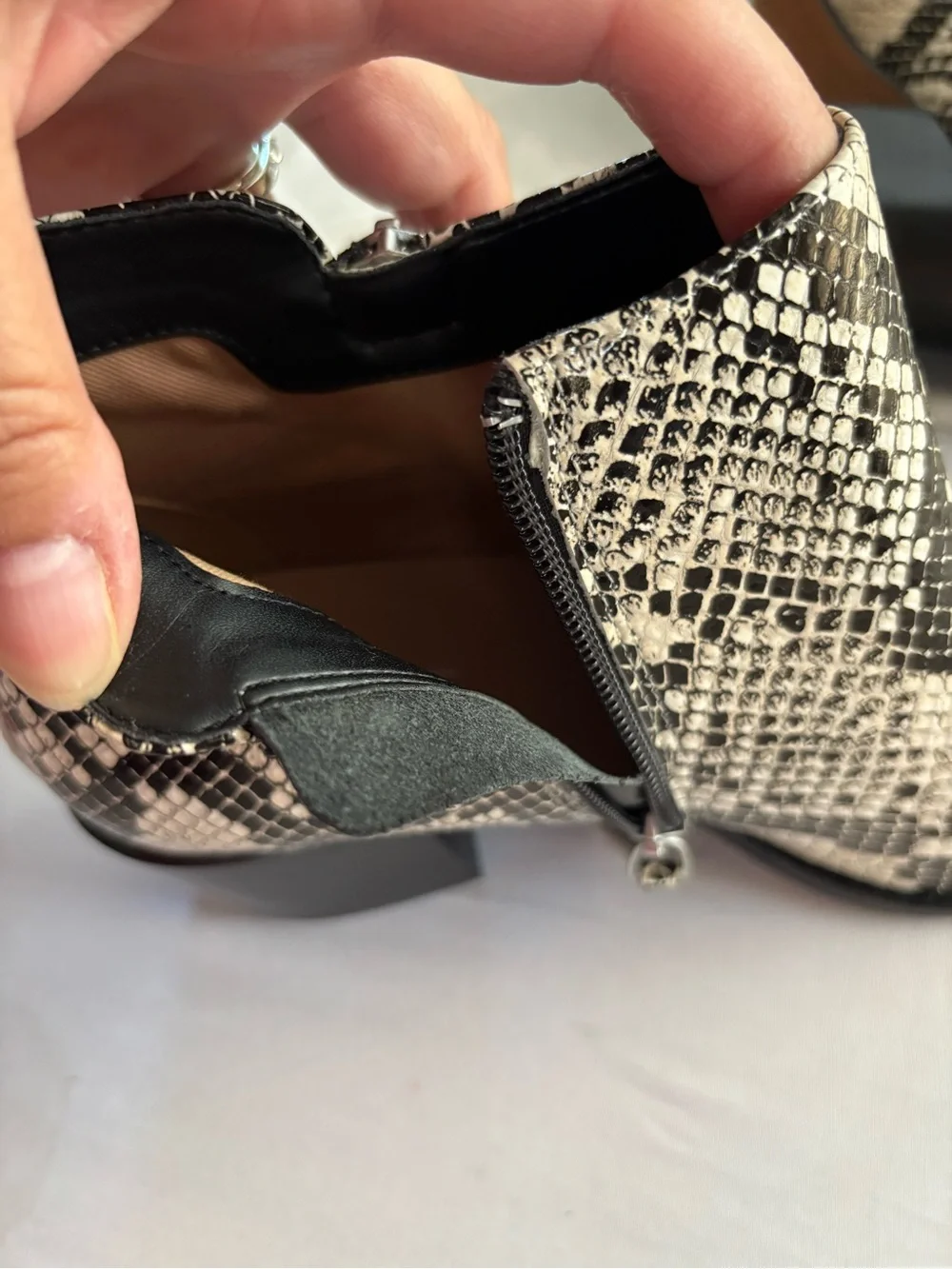 Linea Paolo Sochi2 Snake Print Leather Bootie Size 8.5 NIB